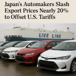 Japan’s Automakers Slash Export Prices Nearly 20% to Offset U.S. Tariffs